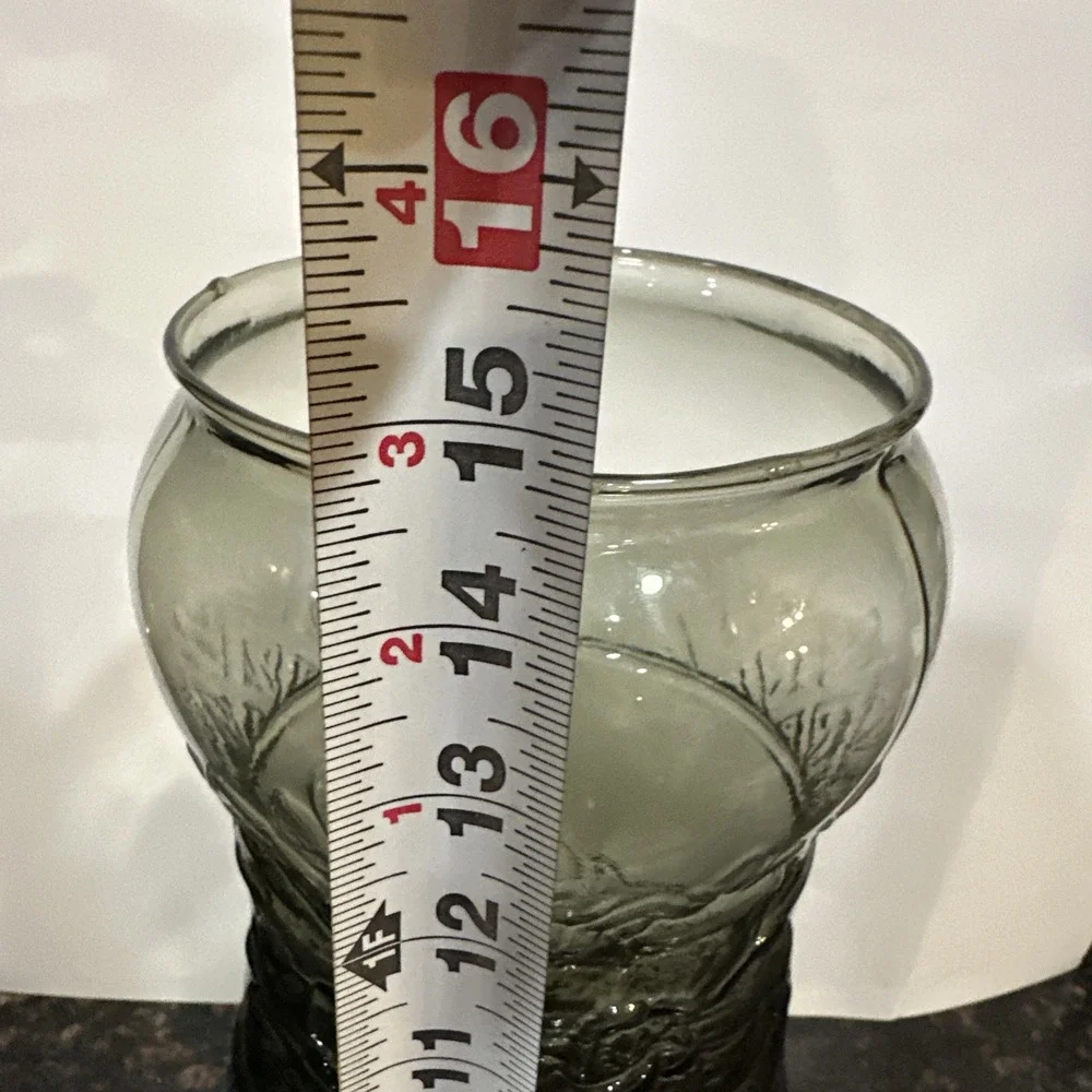 Tiara Indiana Glass Smoke Platinum Gray 15